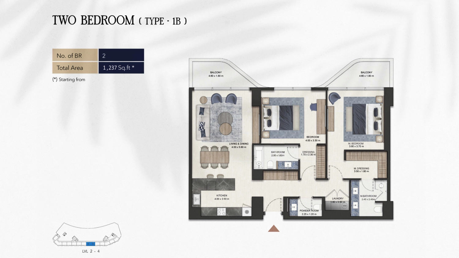 2 BR - Type B